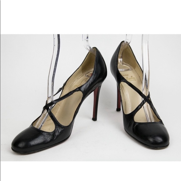 auth CHRISTIAN LOUBOUTIN size 37.5 calfskin heels - Picture 5 of 8